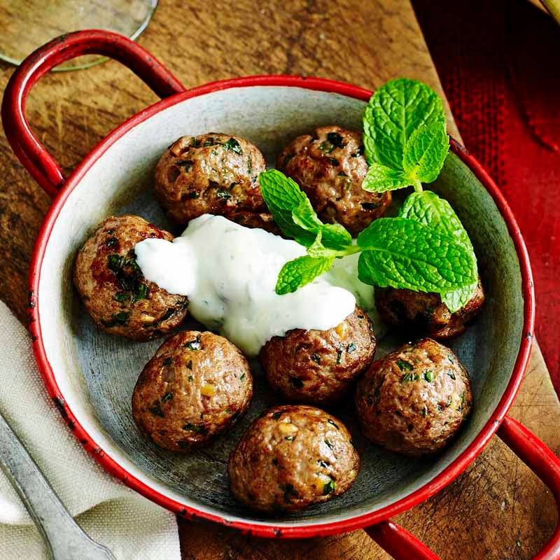 Photo of Lamb meatballs with yoghurt dressing by WW