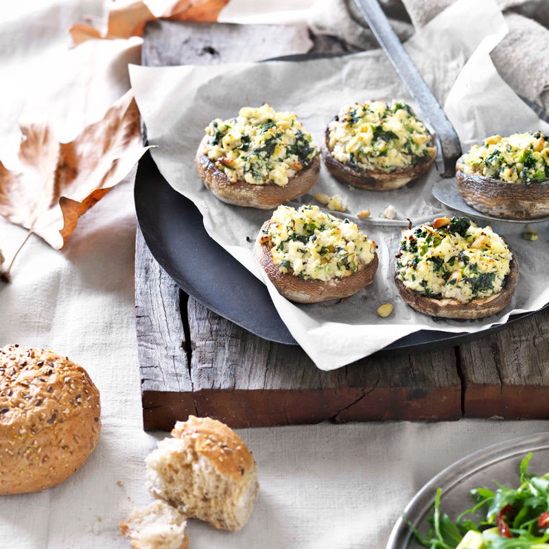 Photo of Stuffed mushrooms with spinach, ricotta and pine nuts by WW