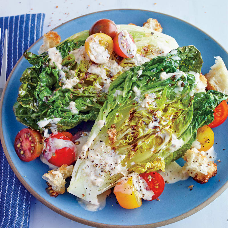 Photo of Grilled Caesar salad with cherry tomatoes by WW