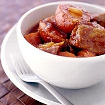 Photo of Mexican beef stew in red chile-garlic sauce by WW