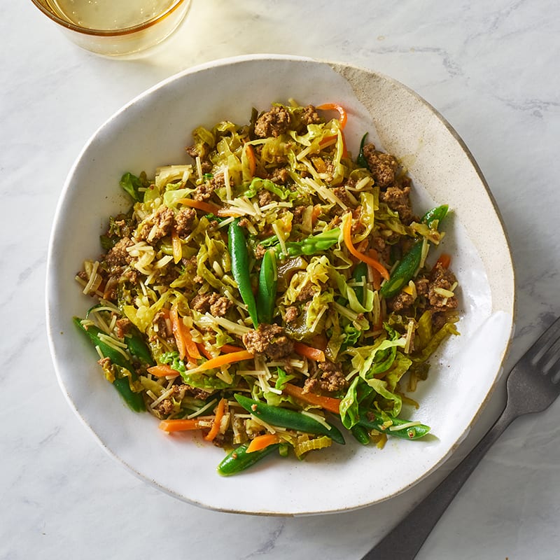 Photo of Curried beef & cabbage stir-fry by WW