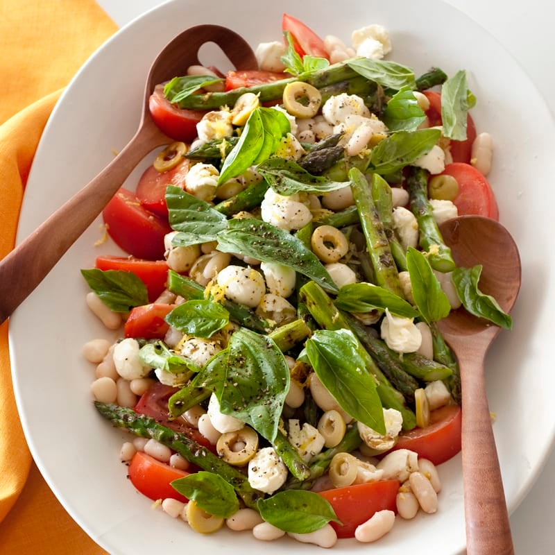 Photo of Tomato, olive, asparagus and bean salad by WW