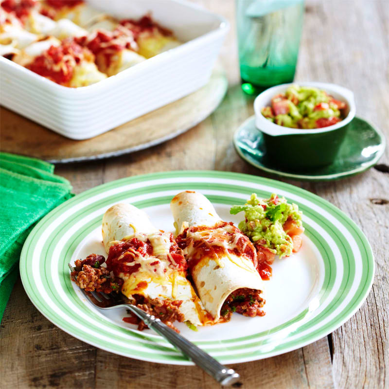 Photo of Beef, bean and cheese enchiladas by WW