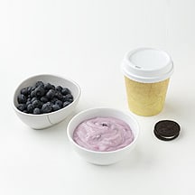 Photo of Yogurt, Berries, Latte and a Cookie by WW