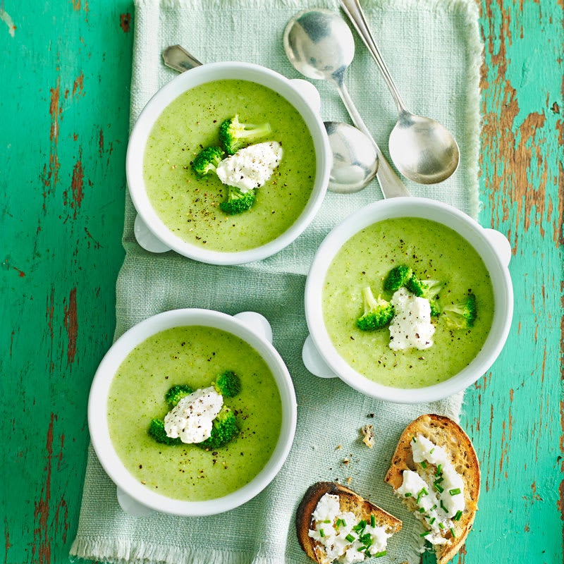 Photo of Broccoli soup with cheese toasts by WW