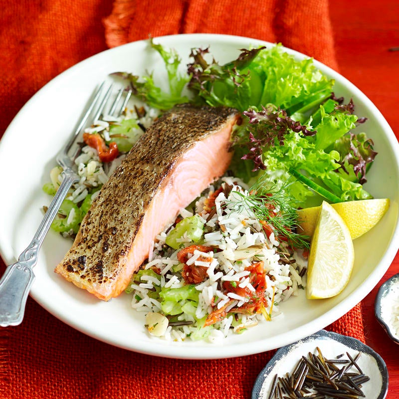 Photo of Salmon with wild rice salad by WW