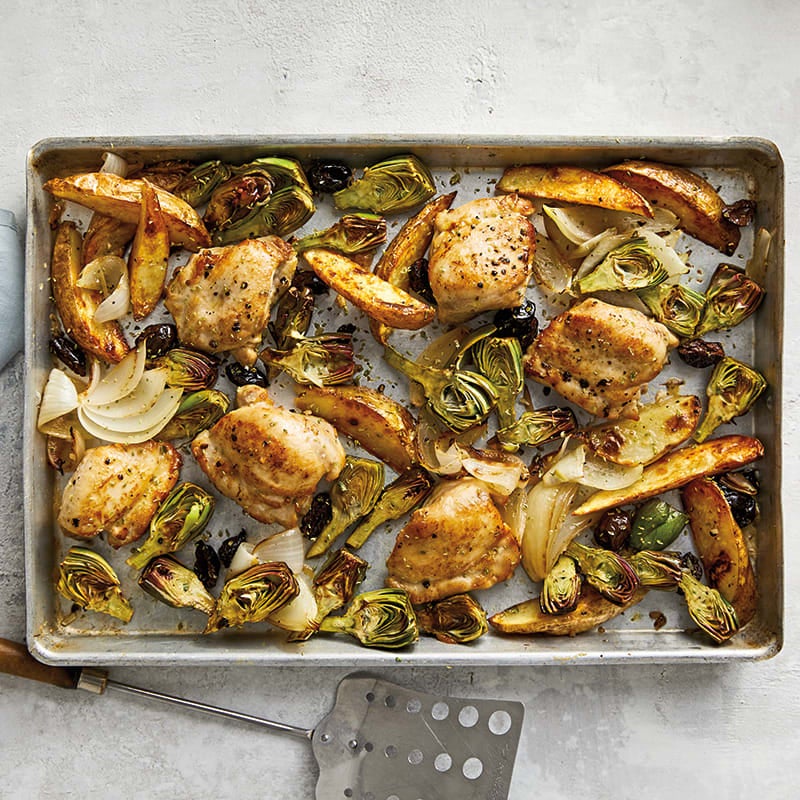 Photo of Lemon-Oregano Chicken with Olives & Potatoes by WW