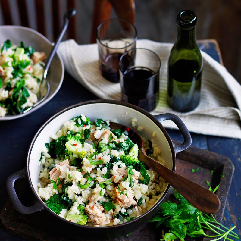 Photo of Oven-baked tuna, broccoli and fennel risotto by WW