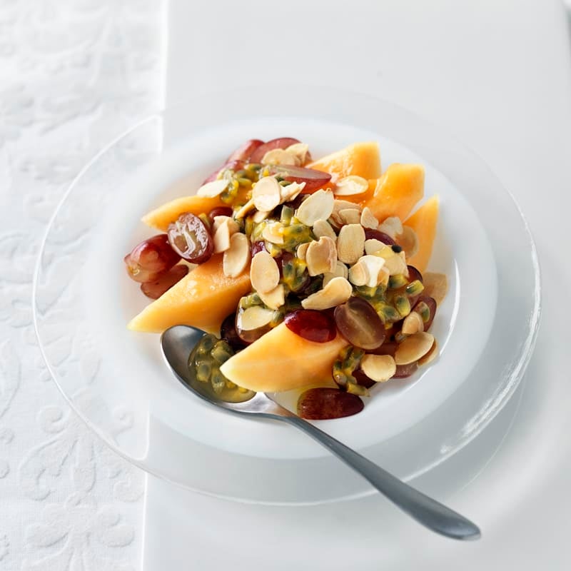 Photo of Rockmelon, grape and passionfruit salad by WW