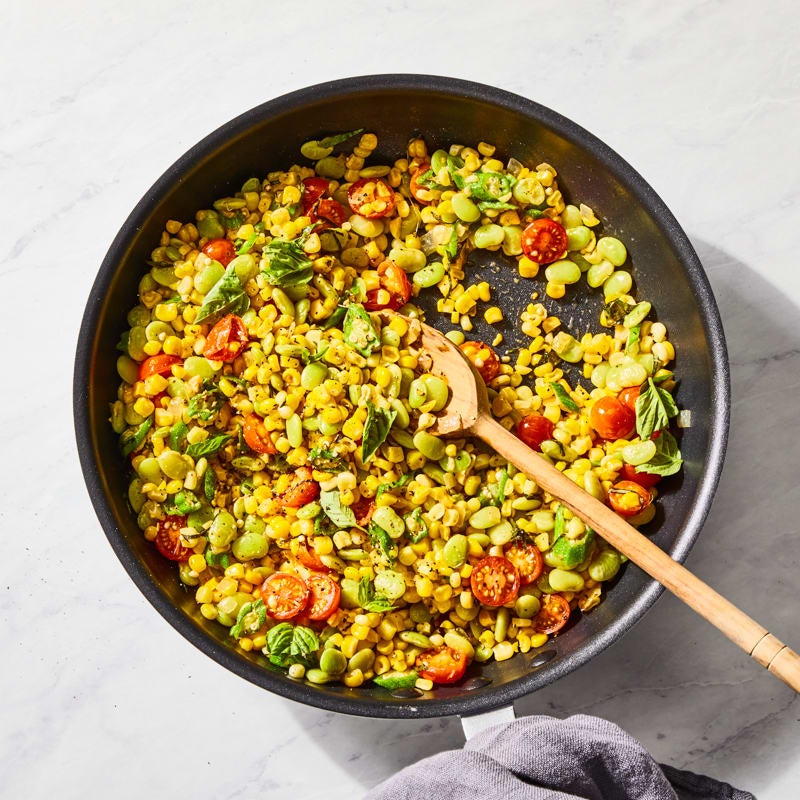 Photo of Succotash with fresh basil by Millie Peartree by WW