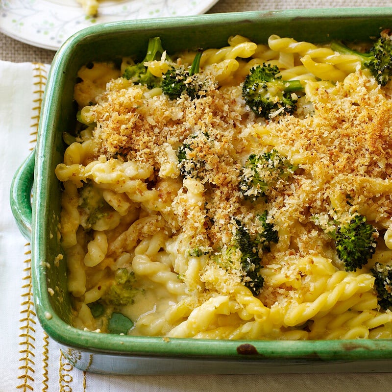 Photo of Baked macaroni and cheese with broccoli by WW
