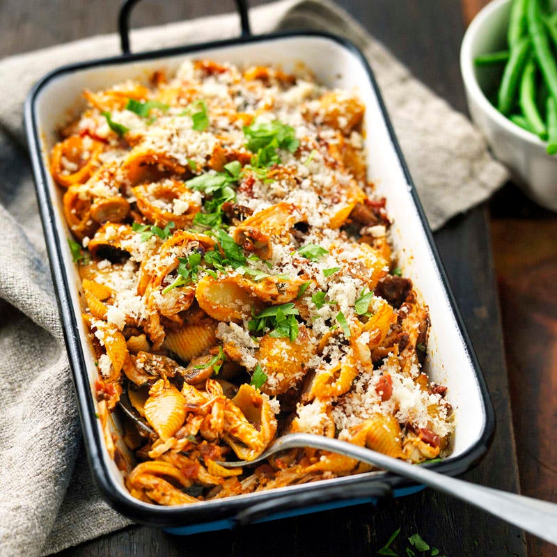 Photo of Chicken and sun-dried tomato pasta bake by WW