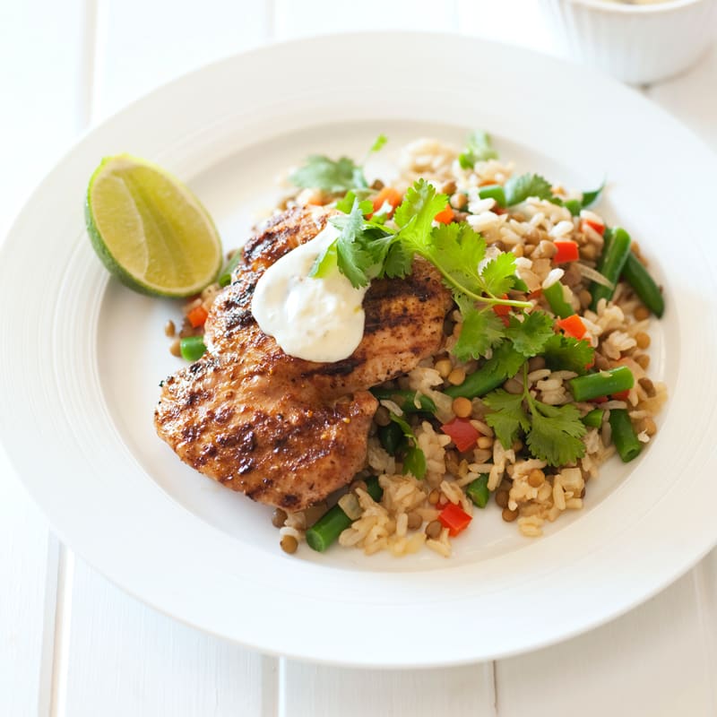 Photo of Cajun chicken with lime aioli by WW