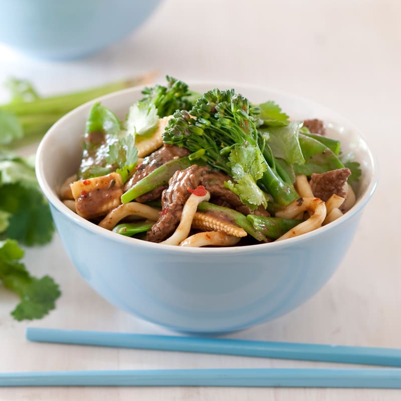 Photo of Chilli garlic beef and noodle stir-fry by WW