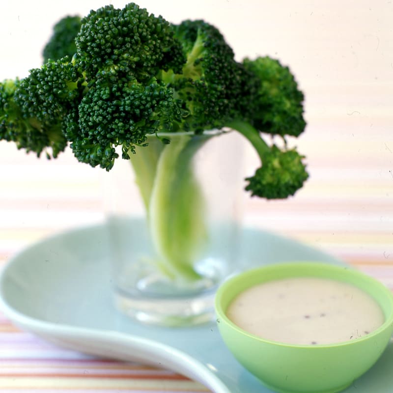 Photo of Broccoli ‘Trees’ with Honey-Dijon Dipping Sauce (kid-friendly) by WW