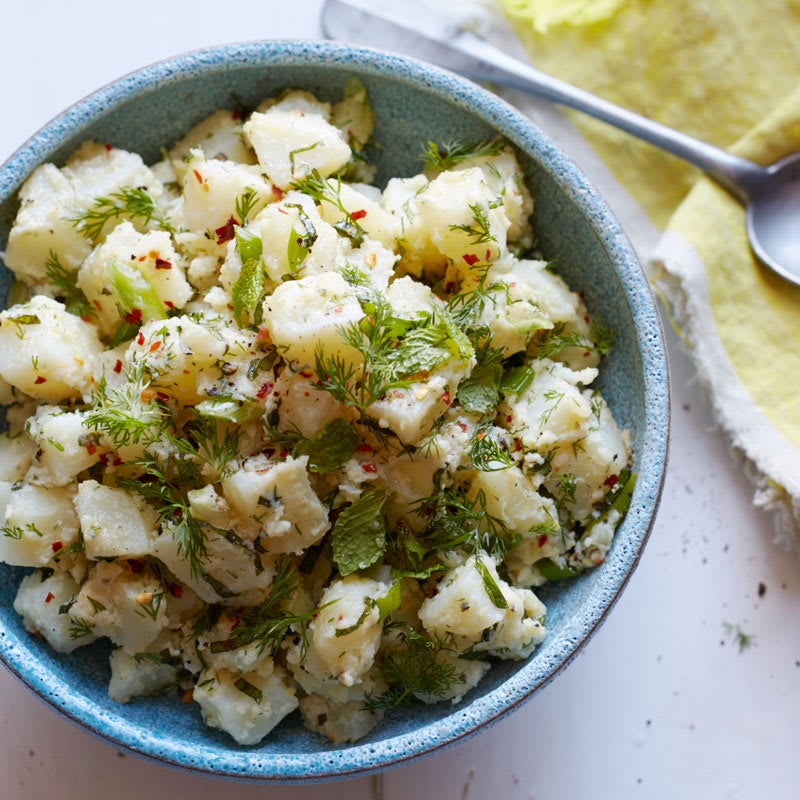 Photo of Turkish potato salad with dill and mint by WW