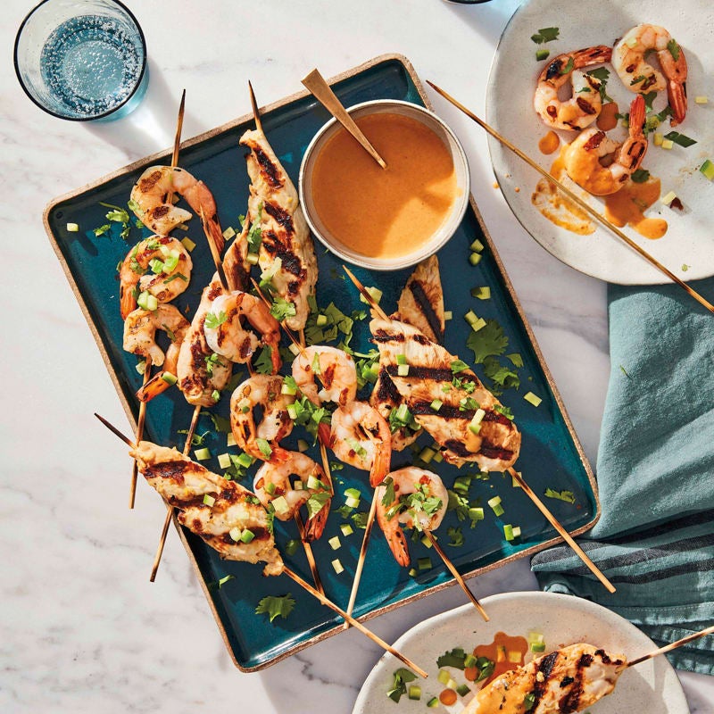 Photo of Grilled chicken and shrimp satay by WW