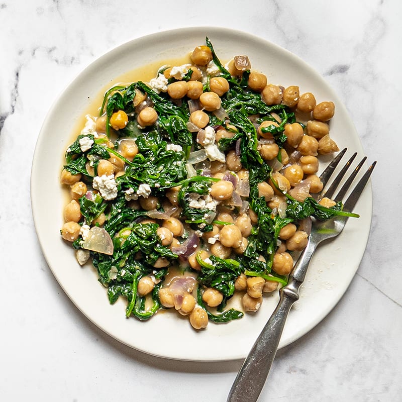 Photo of Greek Chickpeas & Spinach with Feta by WW