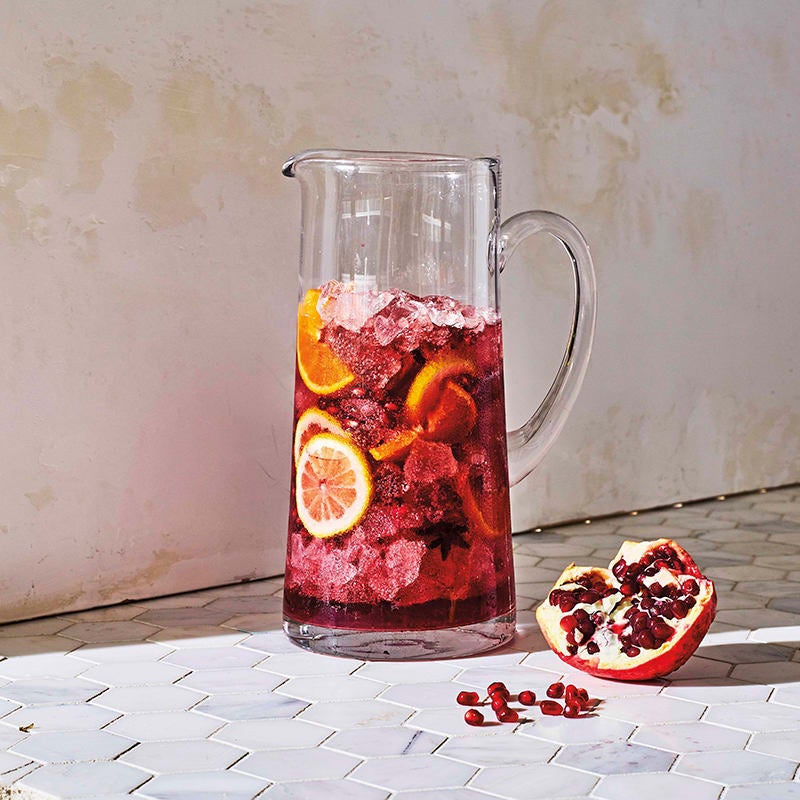 Winter-spiced pomegranate & clementine sangria