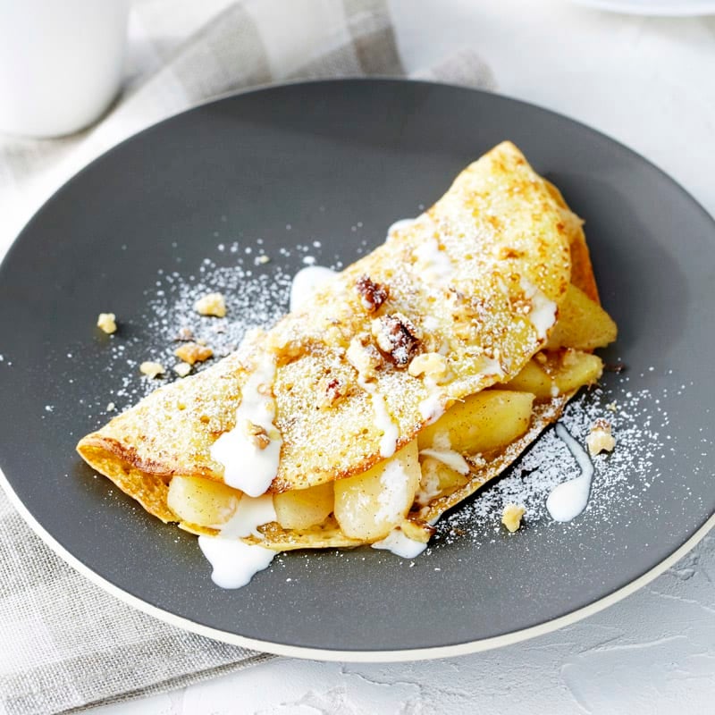 Photo of Crisp apple and spice crepes by WW