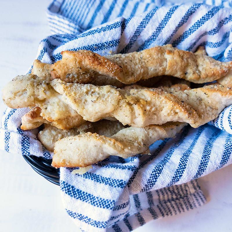 Photo of Two-Ingredient Dough Herb & Cheese Breadsticks by WW