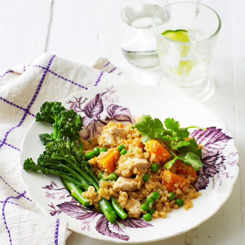 Photo of Indian-spiced quinoa and chicken pilaf by WW