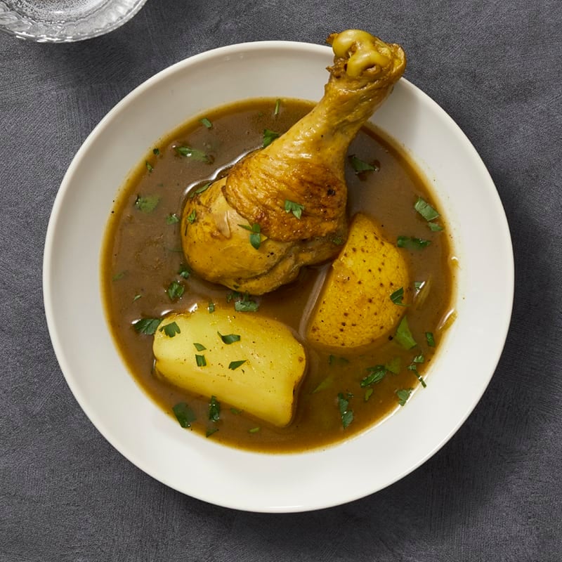 Photo of Jamaican-style curry chicken with potatoes by Millie Peartree by WW