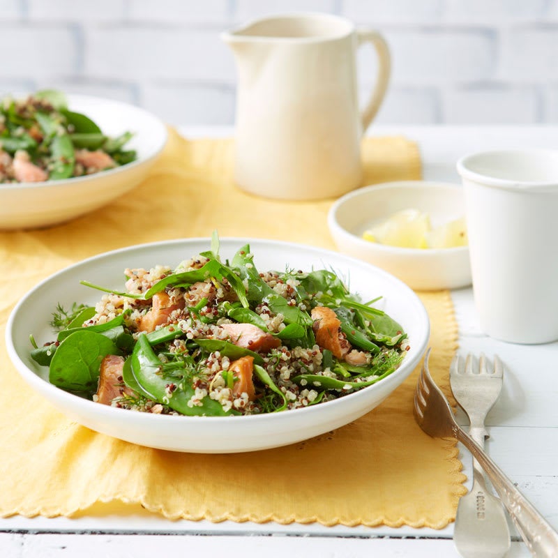 Photo of Quinoa with salmon, spinach and lemon by WW