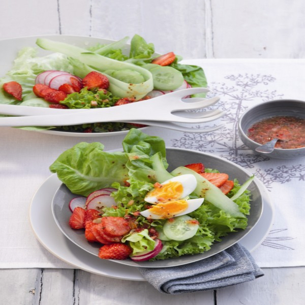 Photo de Salade printanière, dressing aux fraises prise par WW