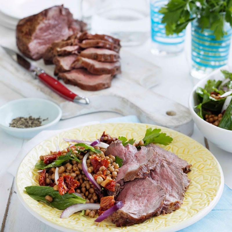 Photo of Barbecued beef with lentil salad by WW