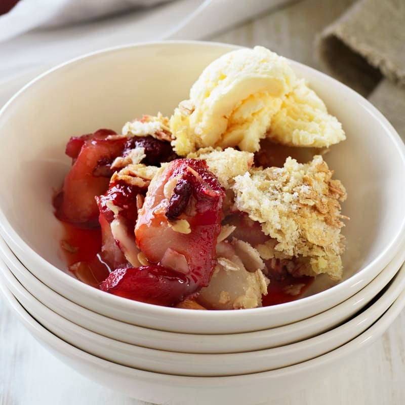 Photo of Pear and raspberry crumble by WW