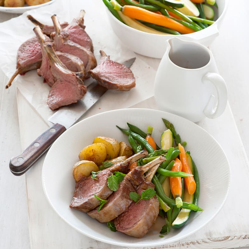 Photo of Lamb with minted spring veggies by WW