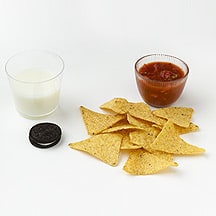 Photo of Milk and Cookies, Chips and Salsa by WW