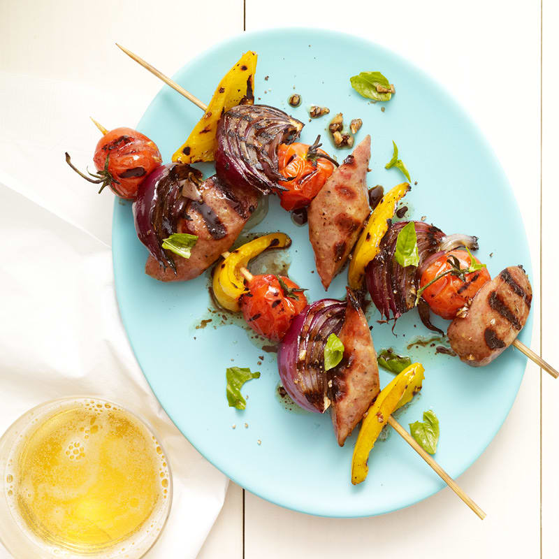 Photo of Chicken sausage skewers by WW