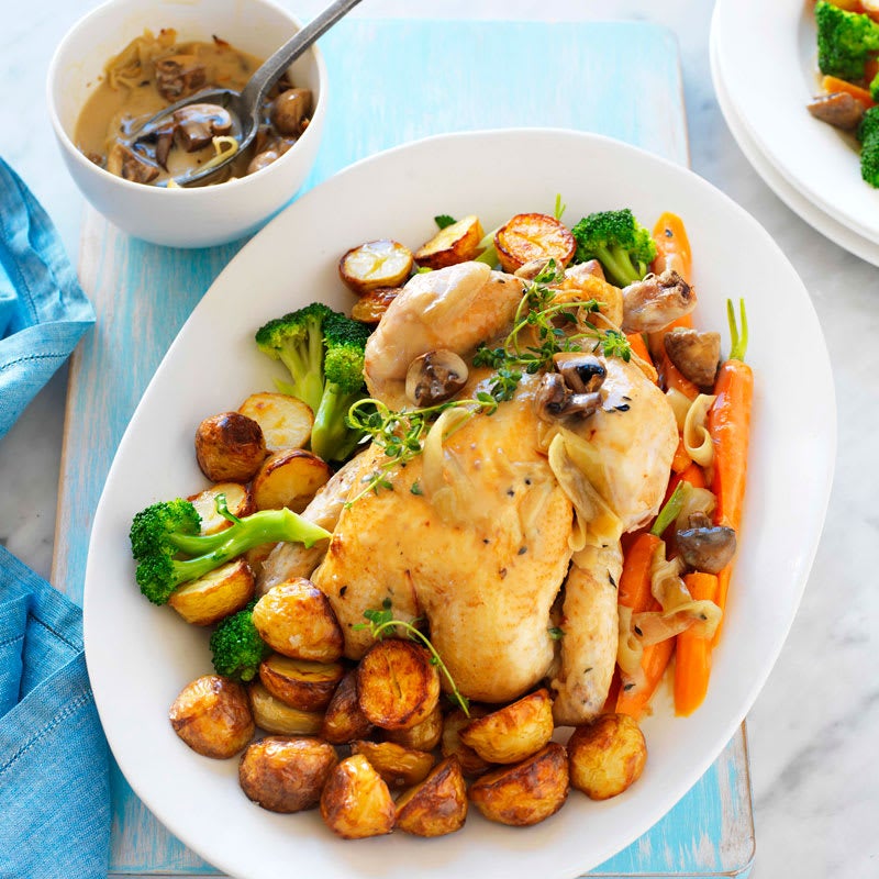 Photo of Pot-roast chicken and vegetables by WW