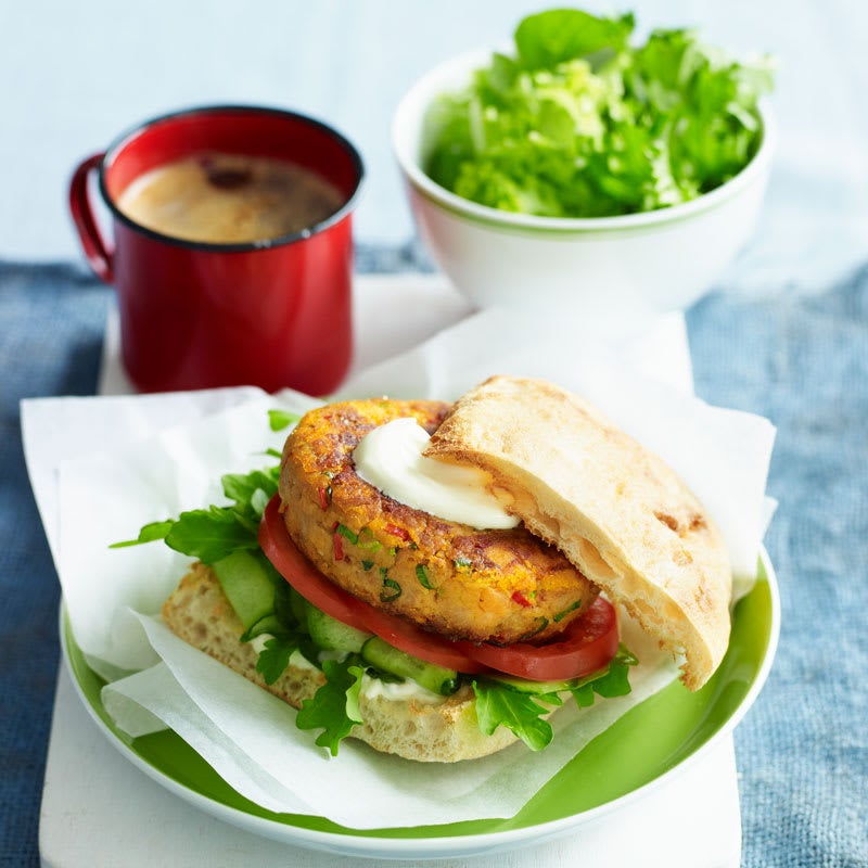 Photo of Sweet potato and tempeh burgers by WW