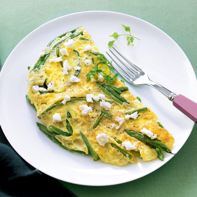 Photo de/du Omelette aux haricots verts et feta par WW