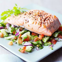 Photo of Seared Salmon with Indian Salad by WW