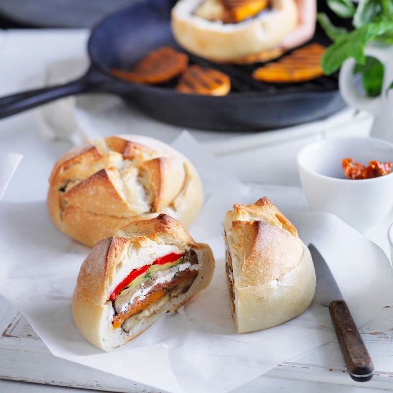 Photo of Chargrilled vegetable picnic cob by WW