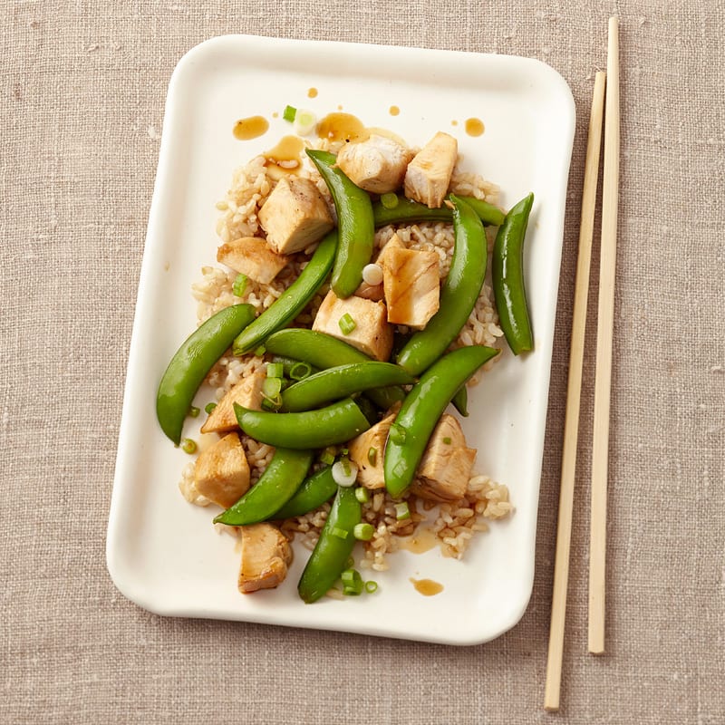 Photo of Teriyaki Chicken with Rice and Snap Peas by WW
