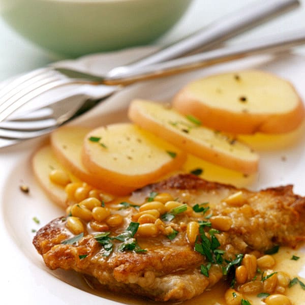 Photo of Veal Scallopini with Lemon, Garlic and Pine Nuts by WW