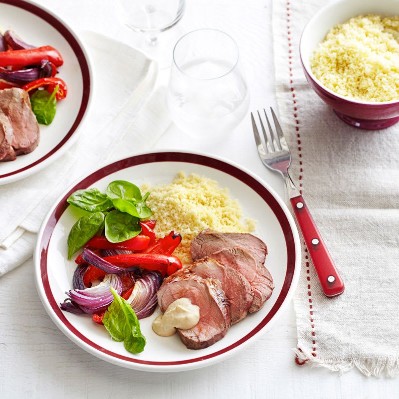 Photo of Roast lamb with vegetables and couscous by WW