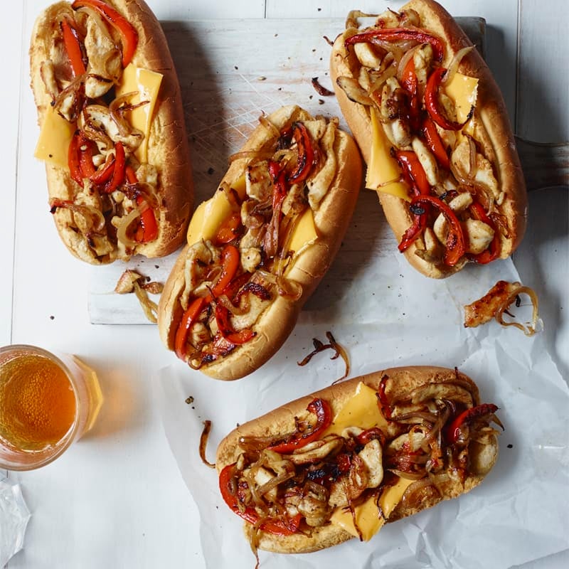 Photo of Philly chicken cheese steaks by WW