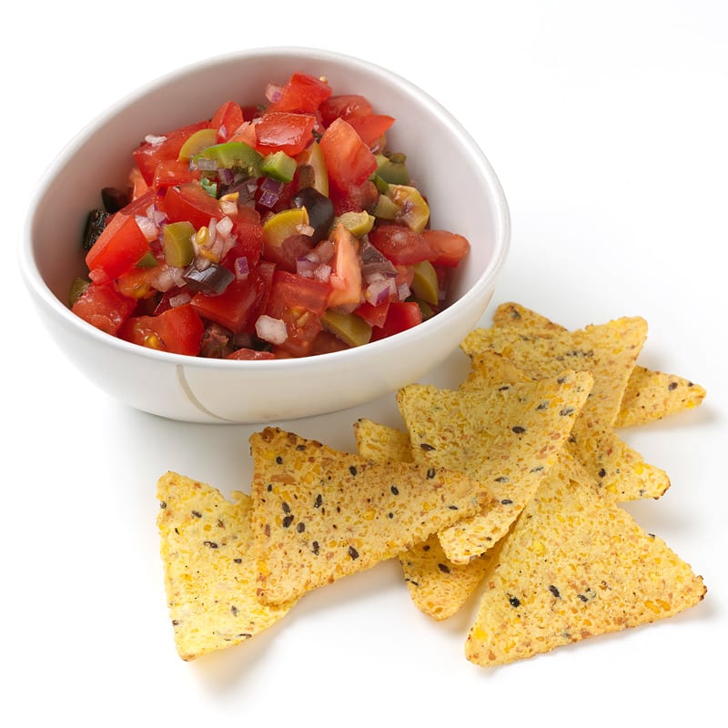 Photo of Olive and Tomato Dip with Baked Chips  by WW