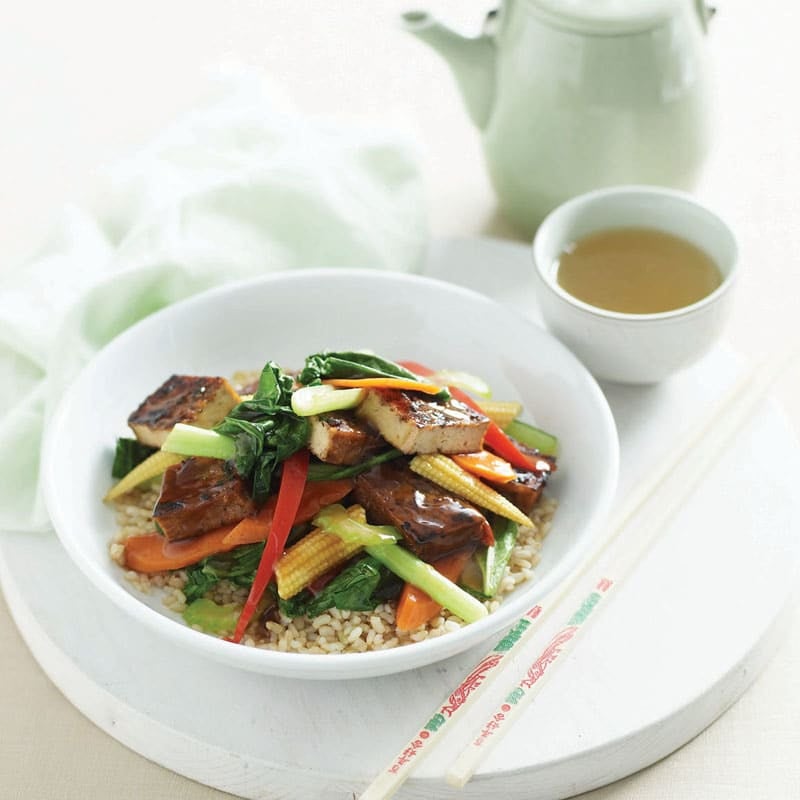 Photo of Honey soy tofu with stir-fried vegetables by WW