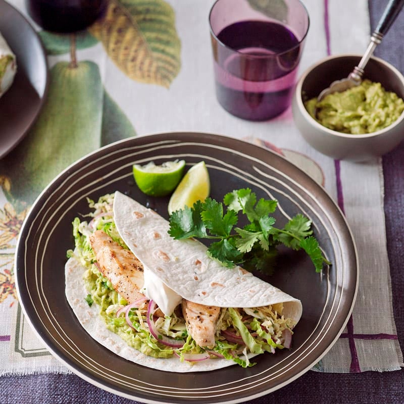 Photo of Fish tacos with cabbage and coriander slaw by WW
