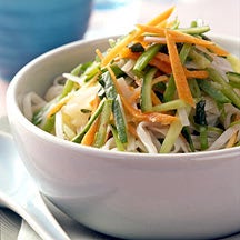 Photo of Cellophane noodles with garlic, cucumbers, and cilantro by WW