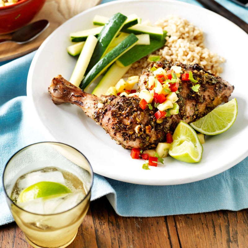Photo of Baked jerk spiced chicken with pineapple salsa by WW
