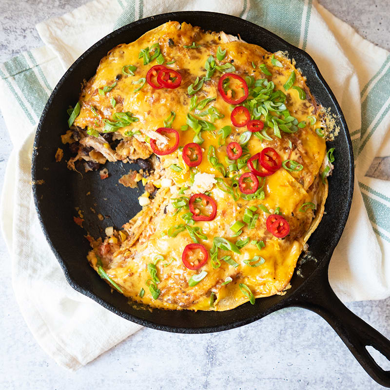 Photo of Skillet-on-the-Grill Chicken Tortilla Casserole by WW