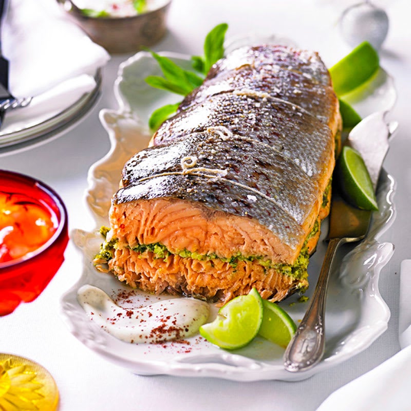Photo of Easy baked salmon with punchy pesto by WW